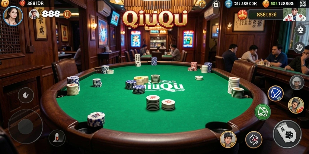 Tampilan gameplay QiuQiu yang menarik di 888IDR.