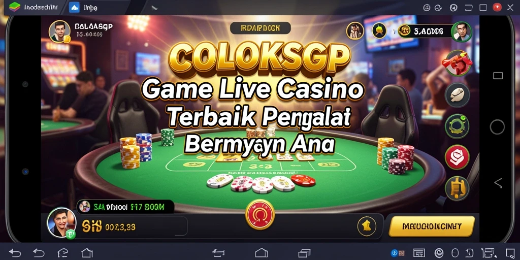 Tampilan menarik saat bermain Live Casino di COLOKSGP.