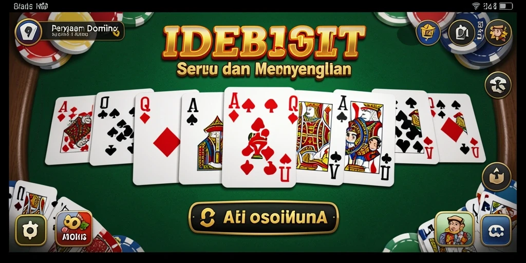 Tampilan gameplay Domino yang menarik dan interaktif di IDEBET.