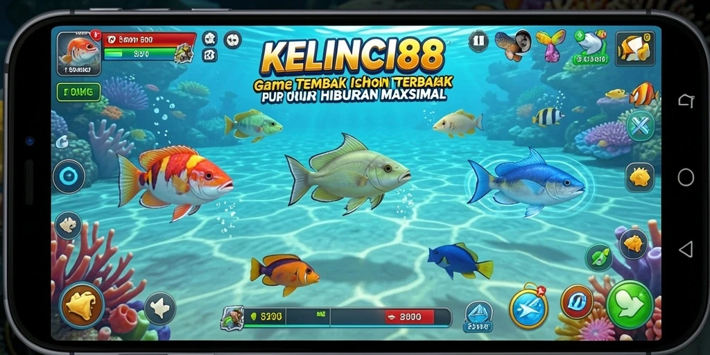Tampilan gameplay <strong>KELINCI88</strong> yang mengasyikkan saat menembak ikan.